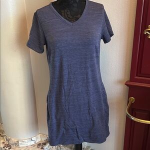 Casual Heather Blue V-Neck Tee
